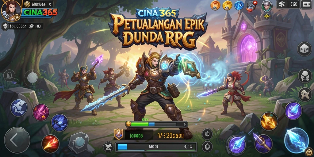 Screenshot gameplay CINA365 menampilkan aksi seru dalam dunia RPG.