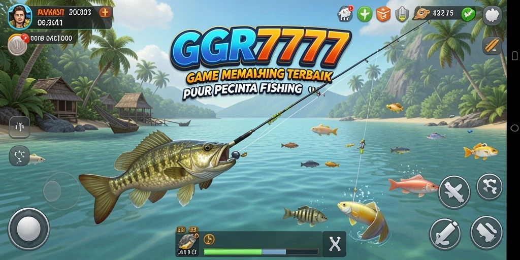 Gameplay GGR7777 yang menarik dengan suasana memancing yang realistis.
