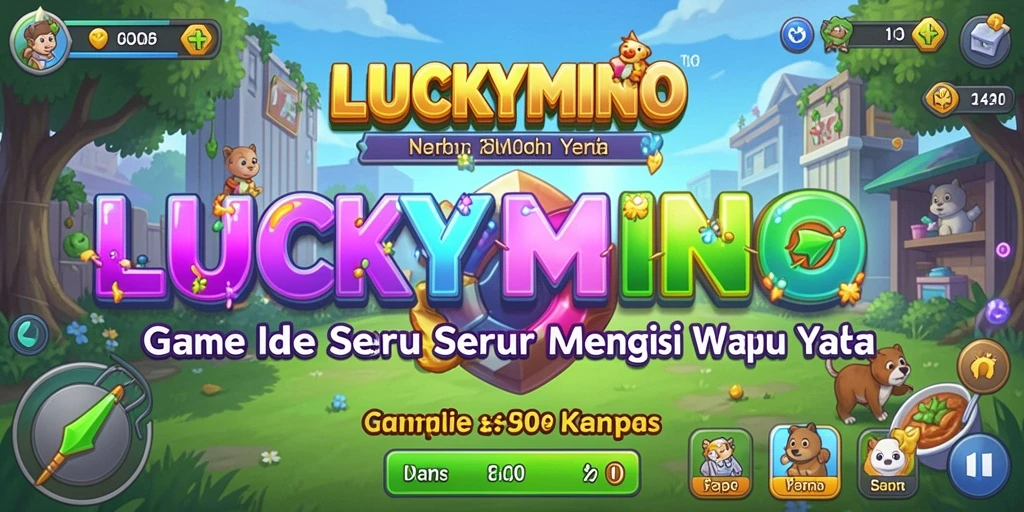 Tampilan gameplay LUCKYMINO yang menakjubkan dan interaktif.