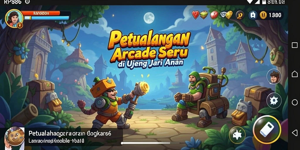 Screenshot RP886 menampilkan aksi gameplay Arcade yang seru dan menantang.