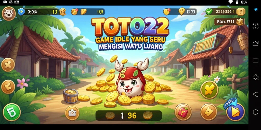 Screenshot utama TOTO22 menunjukkan gameplay seru dan interaktif.